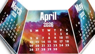 Galaxy Polygon Calendar Pop-Up